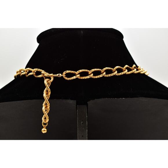 KJL Avon Cabochon Necklace Bib Multicolor Gripoix Jelly Gold Chunky Signed BinAU - Picture 7 of 12